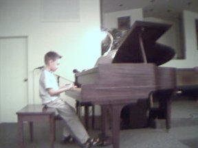Scott plays at his spring recital